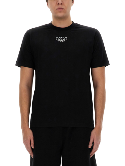 Off-white Bandana Pattern T-shirt In Black