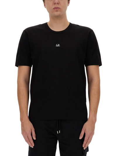 C.p. Company T-shirt With Logo In Black