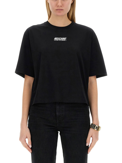 Moschino T-shirt With Logo In Black