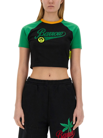 Barrow Logo-print Short Sleeves In Multicolour