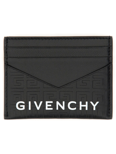 Givenchy Card Holder "g Cut" In Black