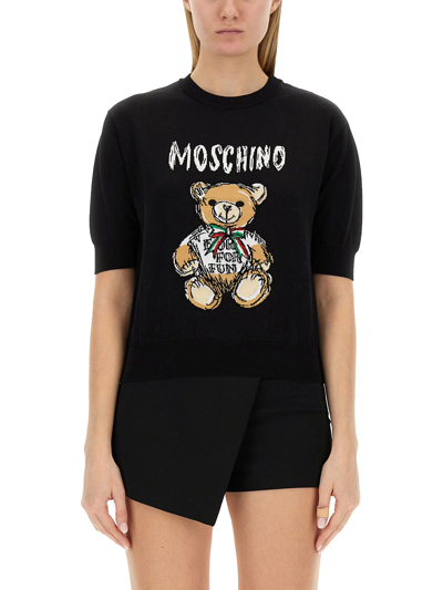 MOSCHINO JERSEY WITH LOGO