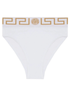 Versace Slip With Greek In White