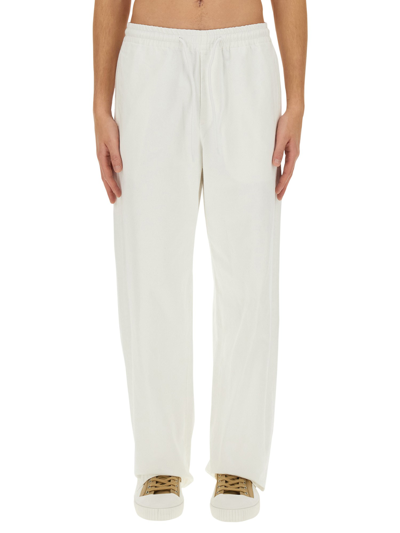 Apc Vincent Drawstring-waist Cotton-blend Trousers In White