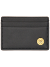 Versace Black Medusa Biggie Card Holder In Black