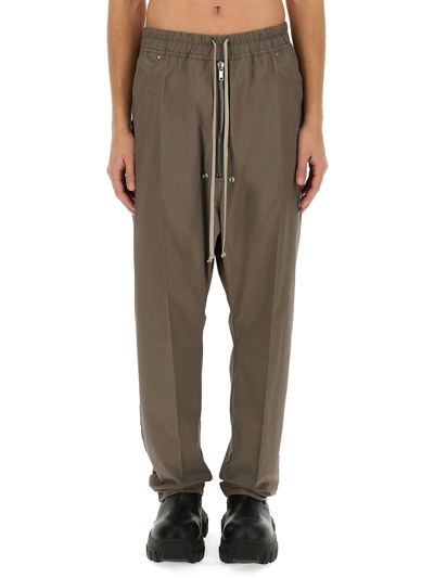 Rick Owens Cotton Trousers In Beige