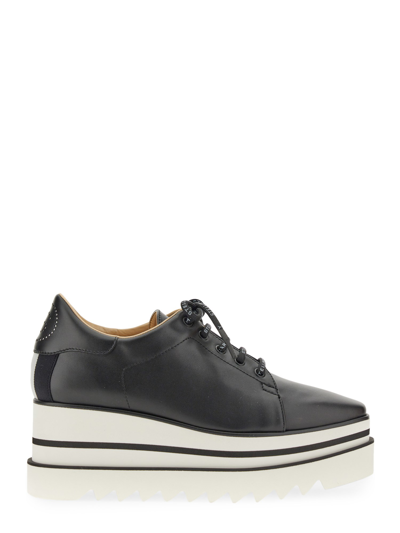 Stella Mccartney "elyse" Wedge Sneakers In Black