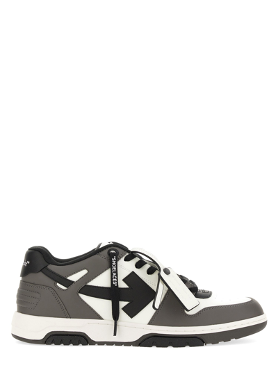 Off-white Out Of Office Leather Sneakers In Grey