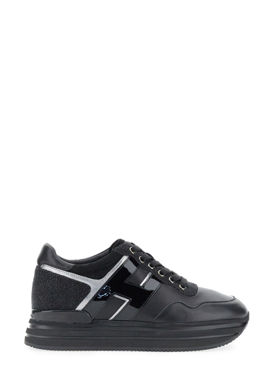 Hogan Rhinestone Sneakers In Black