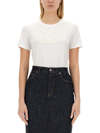 Dolce & Gabbana T-shirt With Logo Patch T-shirts White In White