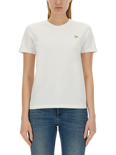 Maison Kitsuné T-shirt With Logo In White