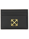 Off-white Jitney Card Holder In Black