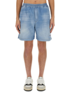 Dsquared2 Denim Bermuda Shorts In Denim