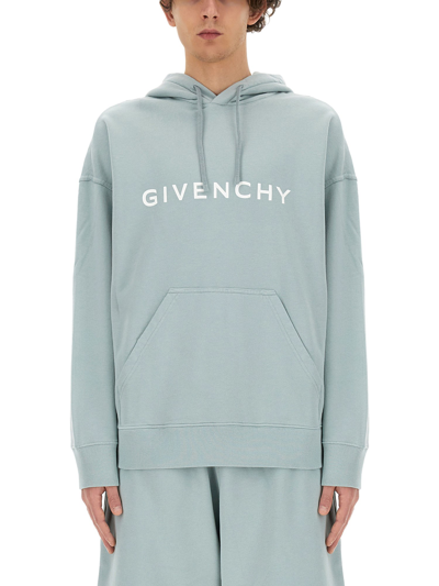 Givenchy Hoodie In Blue
