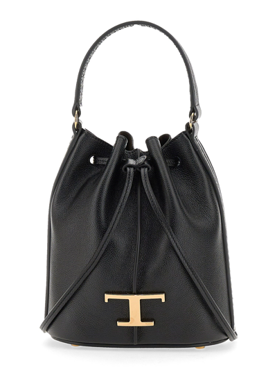 Tod's Micro "timeless" Bucket Bag In Black