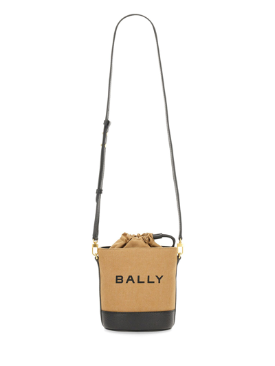 Bally Bucket Bag "bar" In Beige