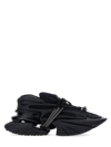 Balmain Neoprene And Leather Low-top Unicorn Sneakers In Black