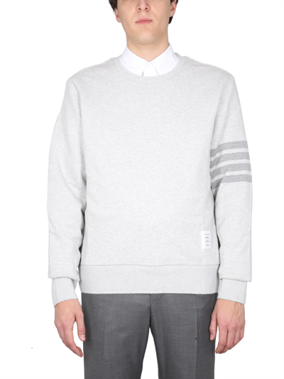 Thom Browne 4bar Sweatshirt In Grey