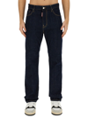 Dsquared2 Slim Indigo Denim With Logo Detailing In Denim