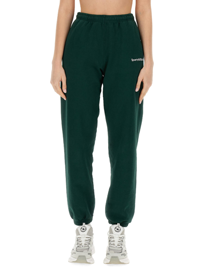 Sporty And Rich Sporty & Rich Jogging Trousers With Logo Unisex In Green