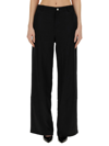 Moschino Jeans Wide Leg Pants In Black