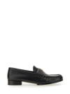 Givenchy Classic Lambskin Loafers With Ruched Detailing In Black