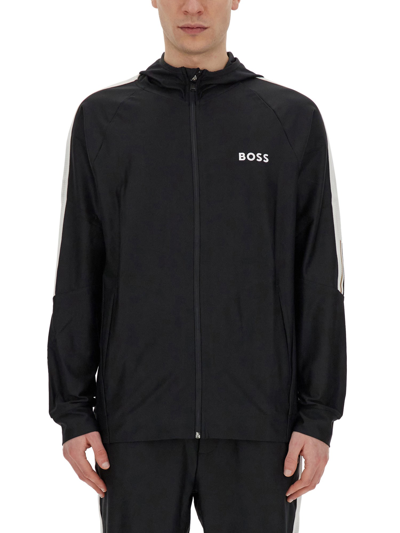 Hugo Boss Boss Zip Sweatshirt. In Black