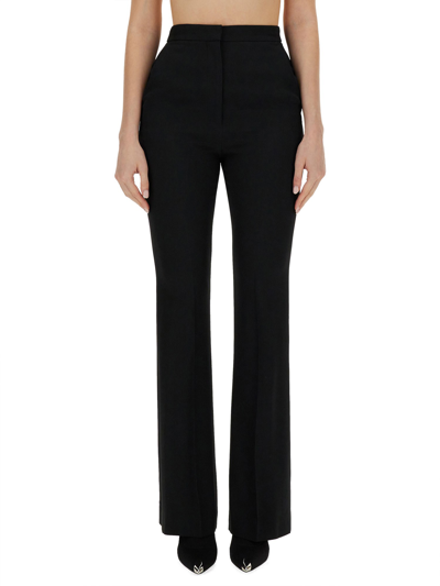 Alexander Mcqueen Tight Bootcut Pants In Black