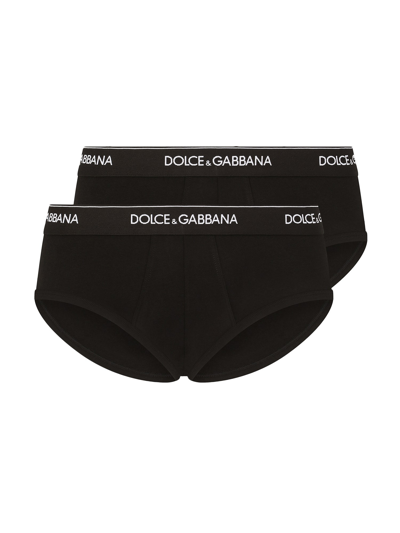 Dolce & Gabbana Two-pack Of Briefs In Black