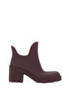 Burberry 70mm Round-toe Slip-on Boots In Black