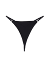 Diesel Logo-plaque Stretch-design Thongs In Black