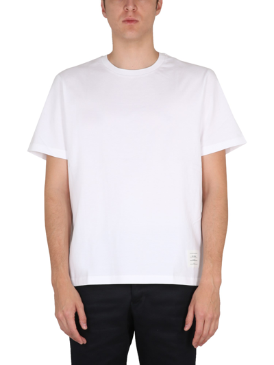 Thom Browne Cotton Piqué T-shirt In White