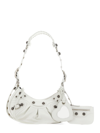 Balenciaga Borsetta A Tracolla Le Cagole Xs Bag Traforata  Da Donna In Bianco Ottico In White