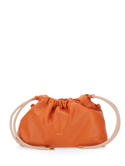 N°21 Puffy Jeanne Leather Crossbody Bag In Orange