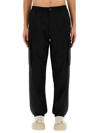 Marni Deep Blue Tropical Wool Trousers With Drawstring Waist In Blue