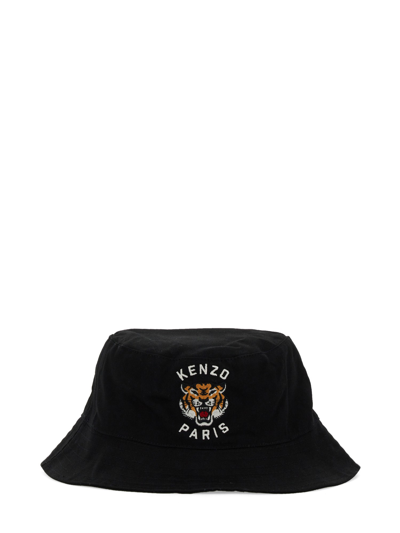 Kenzo Reversible Bucket Hat In Black