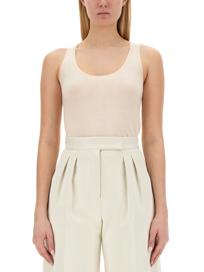 Max Mara Top "subscription" In White