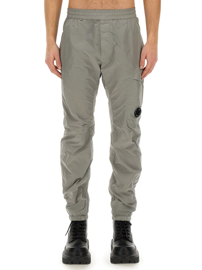 C.p. Company Nylon Pants In Grey