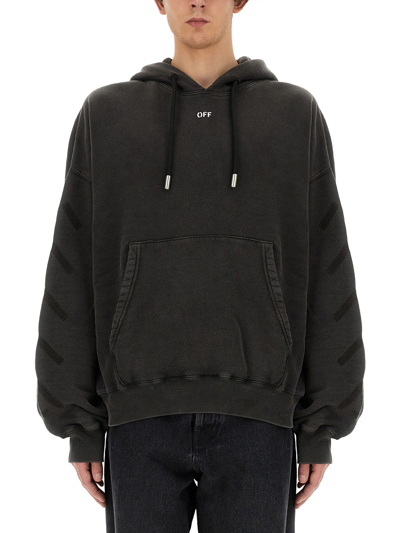 Off-white Sweatshirt With Logo In Grey