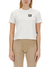 Palm Angels Logo Print Cotton T-shirt In White