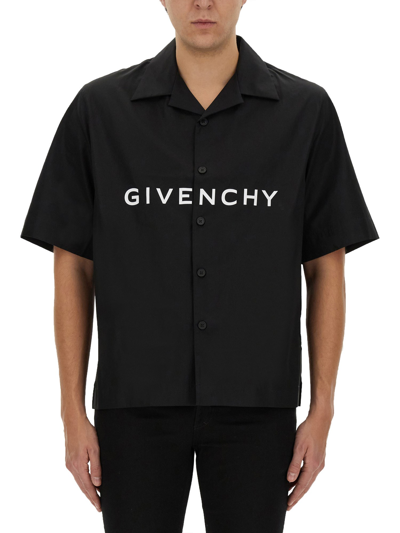 Givenchy Shirt With Logo In Black