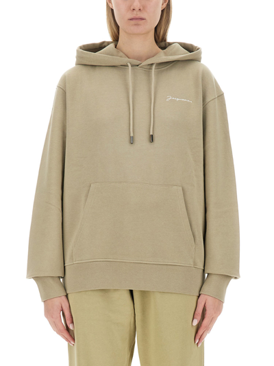 Jacquemus Sweatshirt "brode" In Beige