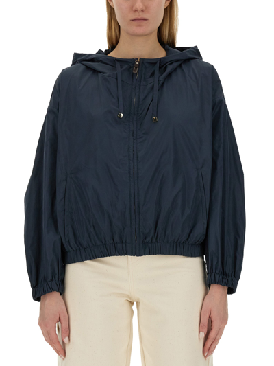 Zimmermann Max Mara The Cube Taffgi Short Parka In Spli Spliced