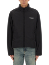 Represent High Neck Jacket With Zip Closure In Black