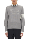 Thom Browne Men's Jersey Hector In Grey