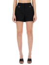 Off-white Pressed-crease Cotton Mini Shorts In Black