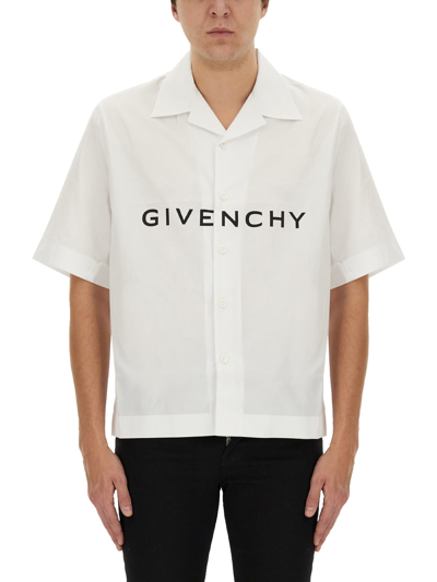 Givenchy Shirt With Logo In White