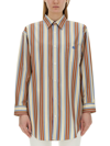 Etro Camicia Pegaso A Righe In Multicolour