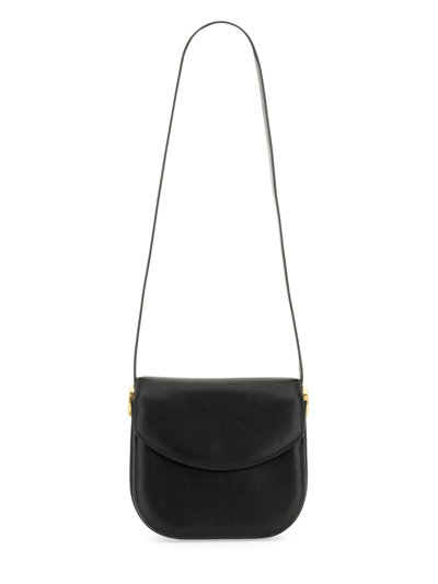 Jil Sander Coin Shoulder Bag In Black