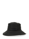 Ganni Recycled Tech Fabric Bucket Hat In Black